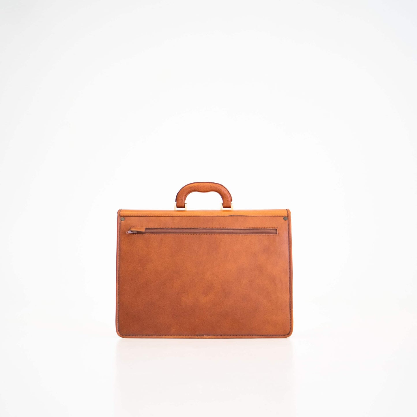 Leather Briefcase No. 99 - Cognac