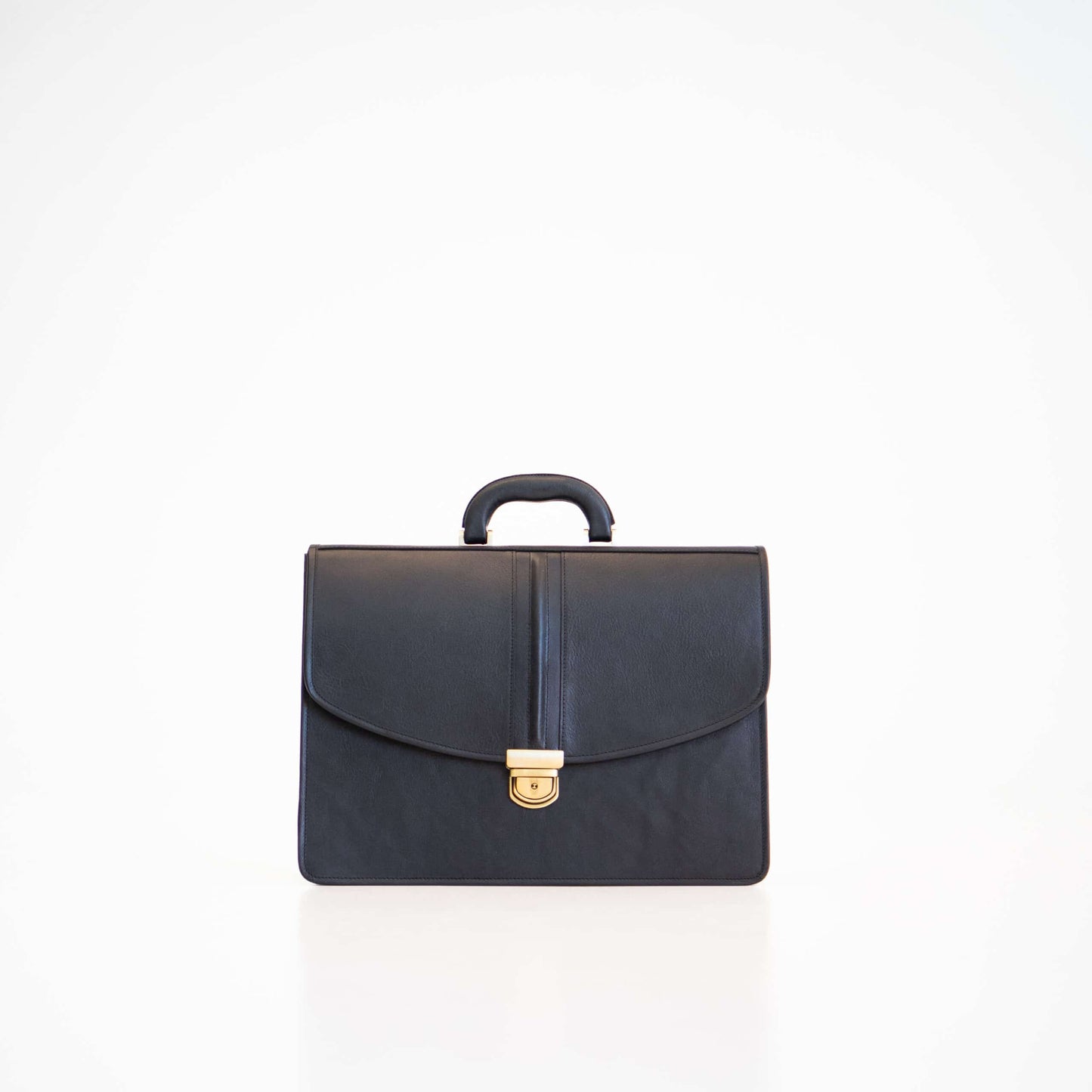 Leather Briefcase No. 99 - Black