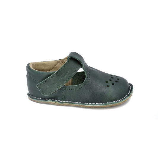 Leather Kids' Shoes Lusti - Dark Green