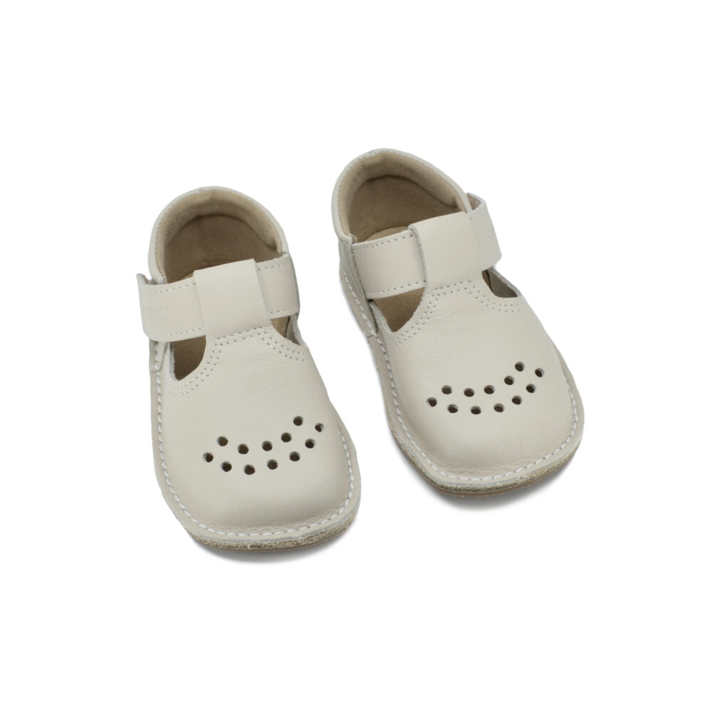 Leather Kids' Shoes Lusti - Natural White