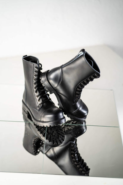 511 Black punk-style unisex Boots