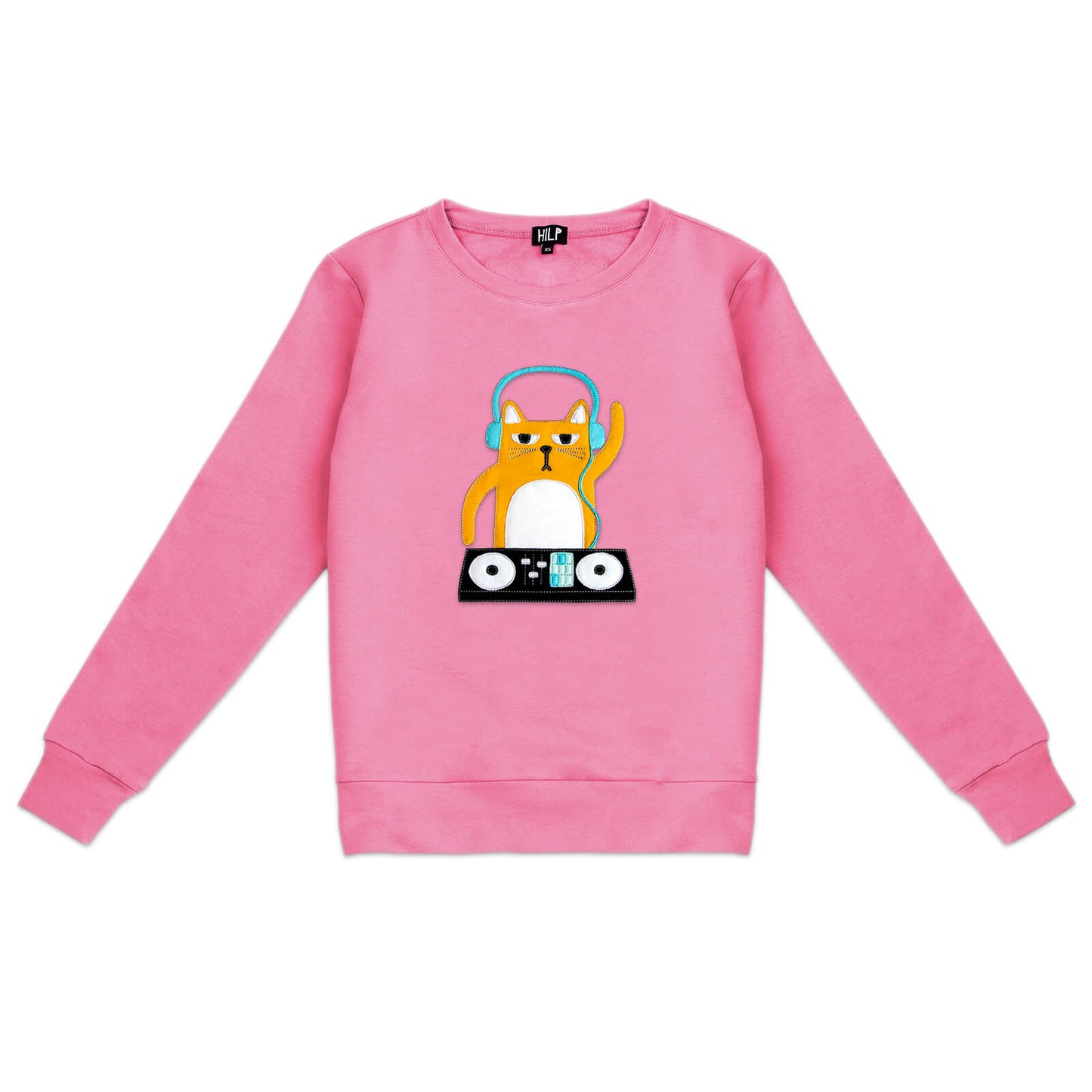 Damen DJ Cat Sweatshirt