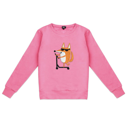 Damen Scootering Fox Sweatshirt